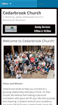 Mobile Screenshot of cedarbrookchurch.net